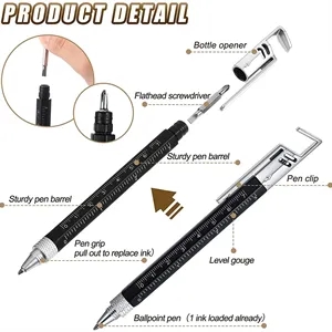 7 in 1 Multitool Pen | https://www.bestnamebadges.com