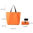 Foldable Zipper Shopping Tote Bag | https://www.bestnamebadges.com
