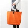 Foldable Zipper Shopping Tote Bag | https://www.bestnamebadges.com