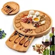Bamboo Charcuterie Board Set | https://www.bestnamebadges.com