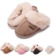 Fuzzy Fleece Warm Slippers | https://www.bestnamebadges.com