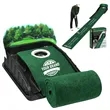 3D Golf Putting Mat Set with Return Track Indoor and Outdoor | https://www.bestnamebadges.com