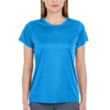 Printed UltraClub® Ladies' Cool & Dry Performance T-Shirt | https://www.bestnamebadges.com