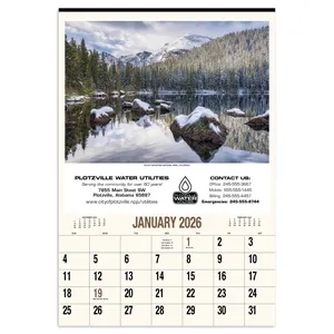 Products Scenic America® Executive-White Ad Calendar | https://www.bestnamebadges.com