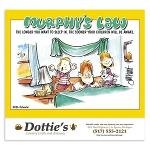 Products Murphy's Law Appointment Calendar - Stapled | https://www.bestnamebadges.com