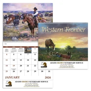 Good Value™ Western Frontier - Spiral Calendar | https://www.bestnamebadges.com