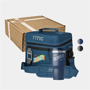 RTIC® 20 oz Tumbler & 8-Can Soft Pack Executive Gift Box Set | https://www.bestnamebadges.com