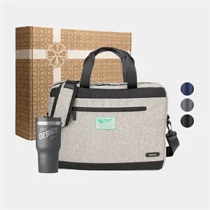 RejuVe® Executive Laptop Bag & RTIC® Insulated Tumbler Gift | https://www.bestnamebadges.com