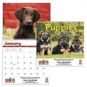 Triumph® Calendars Puppies Calendar | https://www.bestnamebadges.com
