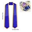 Classic Graduation Stole Sash  | https://www.bestnamebadges.com
