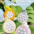 Pop Push Fidget Toy in Electric | https://www.bestnamebadges.com