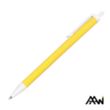 Value Slim Pen w/Glossy Colored Barrel - Matte White Accent | https://www.bestnamebadges.com