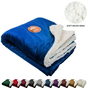 Dual Layer Soft Micro Mink Sherpa Blanket | https://www.bestnamebadges.com