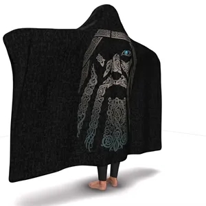60x80 Oversize Sublimation Sherpa Hooded Blankets | https://www.bestnamebadges.com