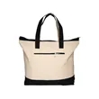 Zippered Cotton Canvas Tote Bag | https://www.bestnamebadges.com