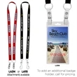 3/4" Econo Dual Attachment Lanyard | https://www.bestnamebadges.com