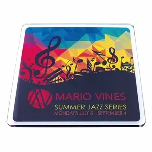 Good Value™ Square Acrylic Coaster | https://www.bestnamebadges.com