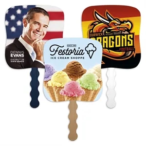 Skinner & Kennedy® White Stock Fan | https://www.bestnamebadges.com