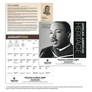 Triumph® Calendars African-American Heritage: Dr. Martin ... | https://www.bestnamebadges.com