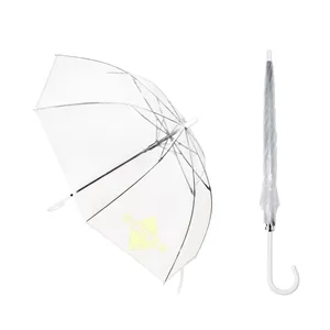 46"Arc Auto Open Clear Umbrella W/ Reinforced Frame