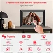 Frameo Wooden Digital Photo Frame-10.1" | https://www.bestnamebadges.com