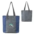 Kenmore Heathered Polyester Event Tote | https://www.bestnamebadges.com