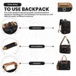 Premium Multi-Functional Convertible Backpack | https://www.bestnamebadges.com