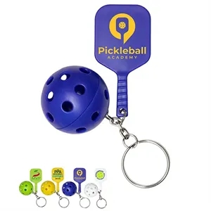 Pickle Ball Keychain