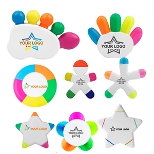 Five Colors Highlighter Marker Pen