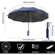 Custom Golf 10-Rib Folding Automatic Umbrella | https://www.bestnamebadges.com