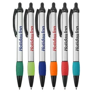 Ballpoint Grip Pen with Dimple on Clip
