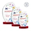 Wichita VividPrint™ Award on Alberton Base - Red | https://www.bestnamebadges.com