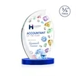 Wichita VividPrint™ Award on Alberton Base - Blue | https://www.bestnamebadges.com