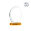 Wichita VividPrint™ Award on Alberton Base - Amber | https://www.bestnamebadges.com