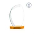 Wichita VividPrint™ Award on Alberton Base - Amber | https://www.bestnamebadges.com