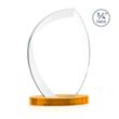 Wichita VividPrint™ Award on Alberton Base - Amber | https://www.bestnamebadges.com