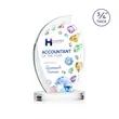 Wichita VividPrint™ Award on Alberton Base - Clear | https://www.bestnamebadges.com
