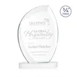 Wichita Award on Alberton Base - White | https://www.bestnamebadges.com