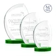 Wichita Award on Alberton Base - Green | https://www.bestnamebadges.com