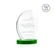 Wichita Award on Alberton Base - Green | https://www.bestnamebadges.com