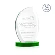 Wichita Award on Alberton Base - Green | https://www.bestnamebadges.com