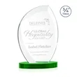 Wichita Award on Alberton Base - Green | https://www.bestnamebadges.com