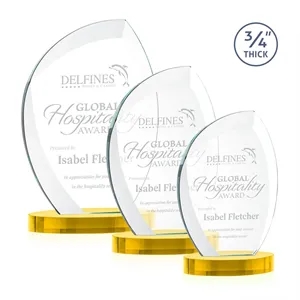 Wichita Award on Alberton Base - Gold | https://www.bestnamebadges.com