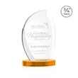 Wichita Award on Alberton Base - Amber | https://www.bestnamebadges.com