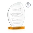 Wichita Award on Alberton Base - Amber | https://www.bestnamebadges.com