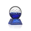 Tranquility Award on Sheffield Base - Blue | https://www.bestnamebadges.com