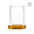 Messina Award on Alberton Base - Amber | https://www.bestnamebadges.com