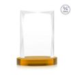 Messina Award on Alberton Base - Amber | https://www.bestnamebadges.com