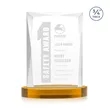 Messina Award on Alberton Base - Amber | https://www.bestnamebadges.com