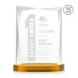 Messina Award on Alberton Base - Amber | https://www.bestnamebadges.com
